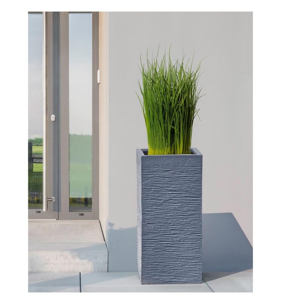 Vaso per piante DION 33 cm Grigio scuro