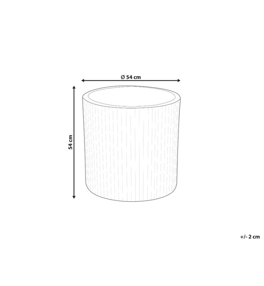 Vaso per piante OREOI 55 cm Grigio grafite