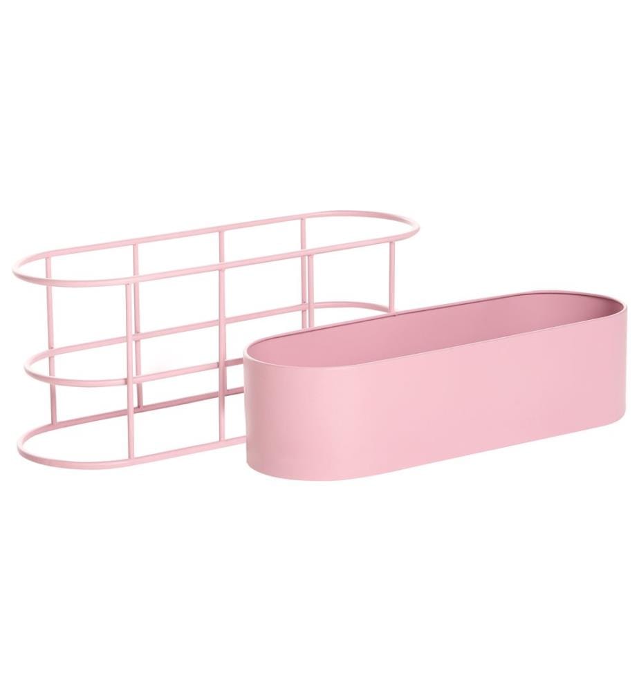 Cache-pot sur pied SUMIRE Métal 64 cm Rose