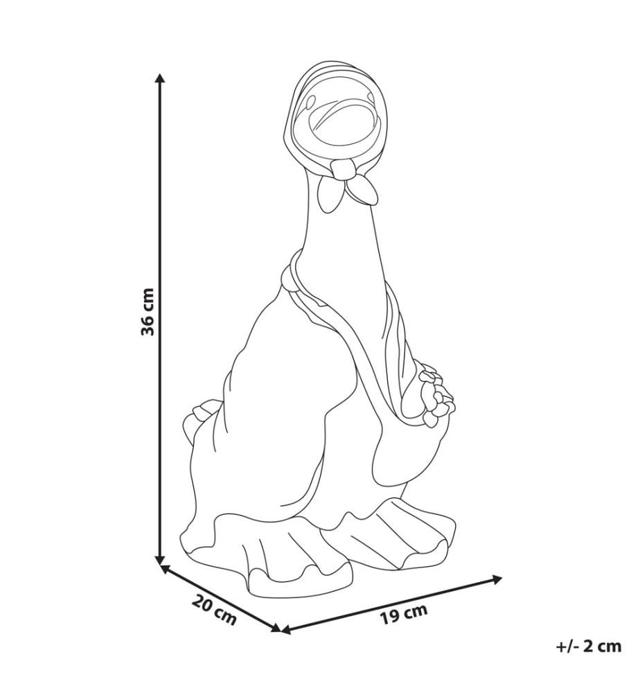 Statue de jardin BALEYA Canard Marron