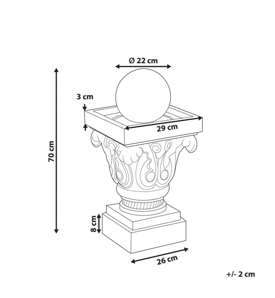 Gartenbrunnen VELINO Beige