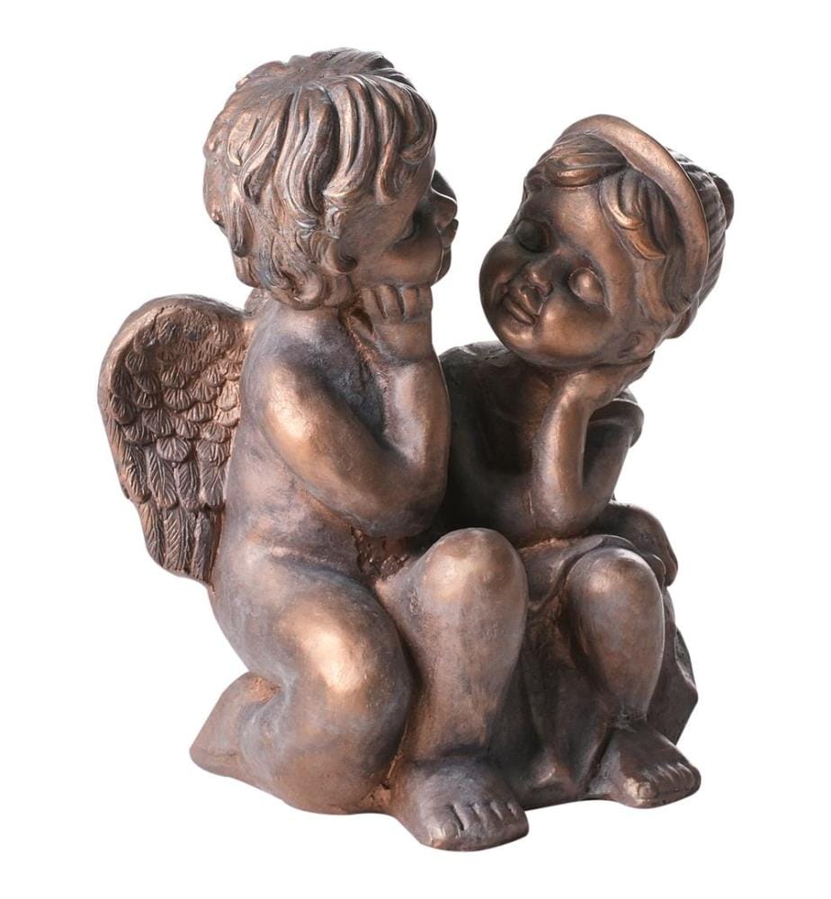 Statue de jardin DAMARO Enfant Marron