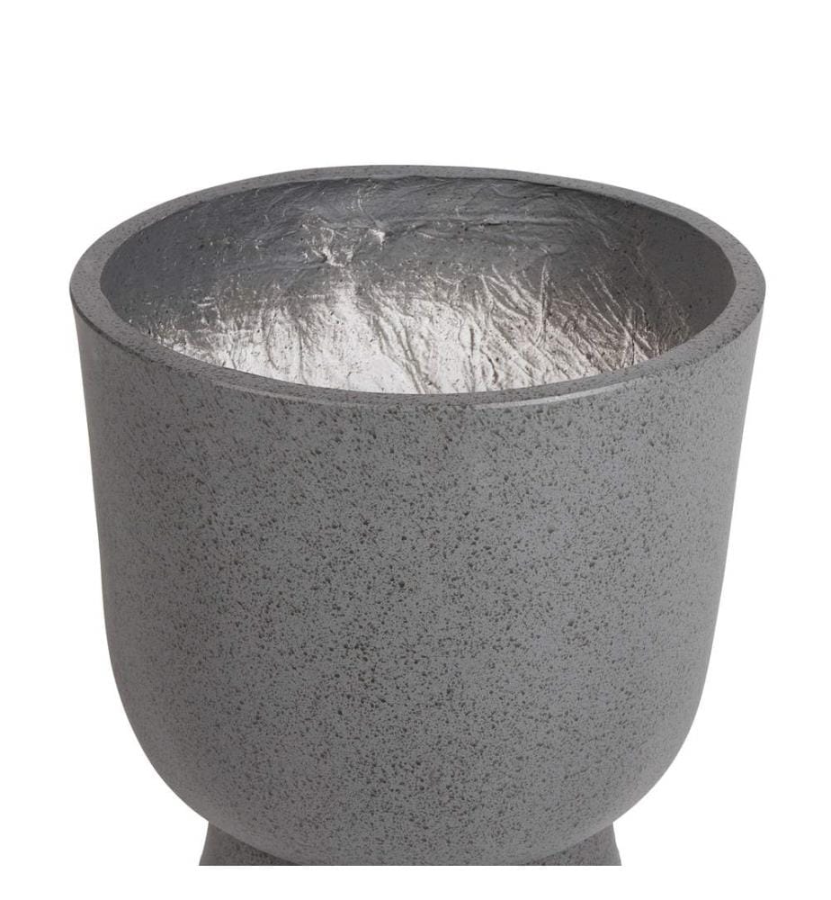 Vaso per piante GINKGO 36 cm Grigio effetto cemento