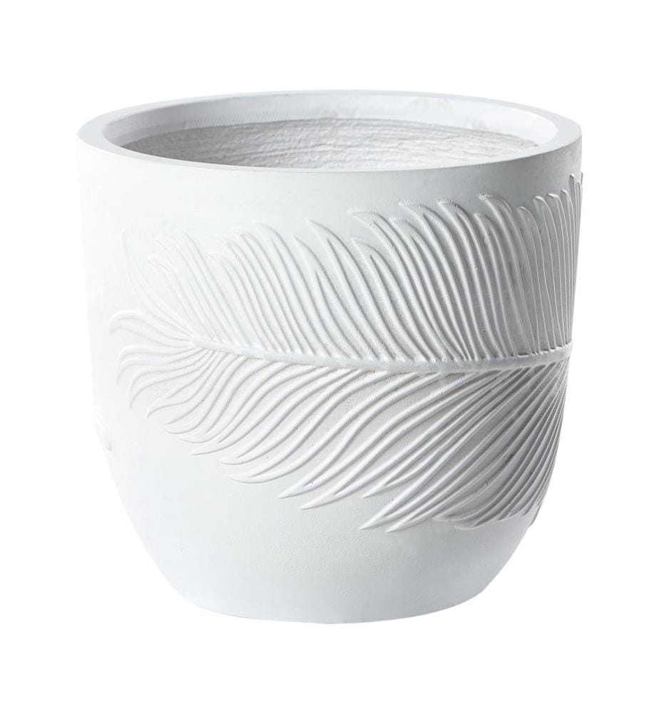 Cache-pot FTERO 28 cm Blanc cassé