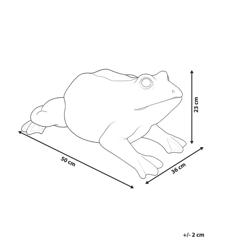 Gartenfigur CARAPELLE Frosch Beige
