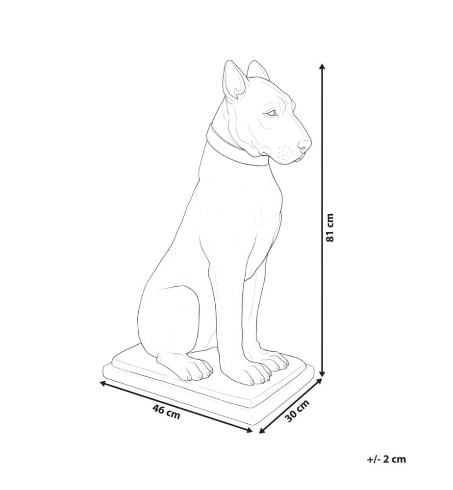 Statua da giardino CAPALBIO Cane Beige