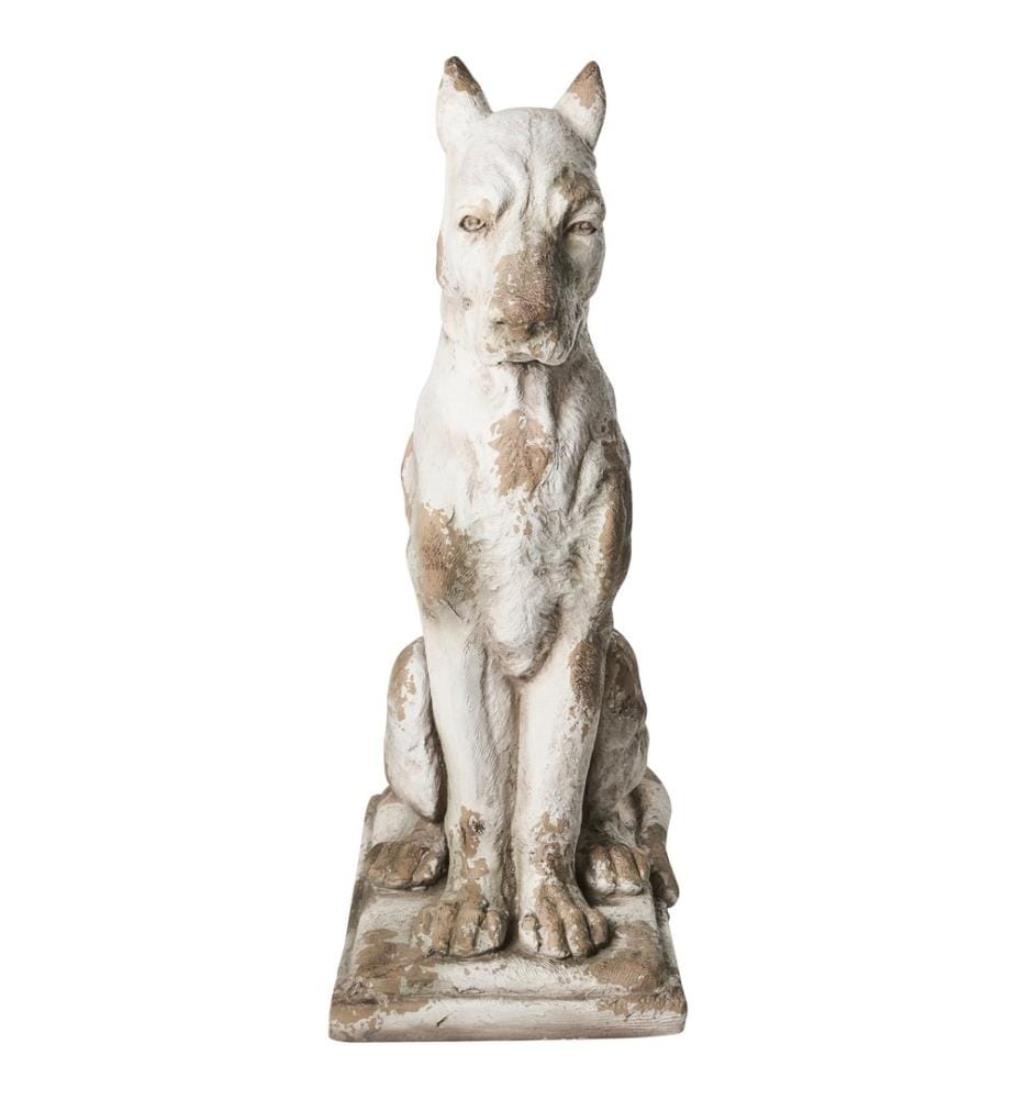 Statua da giardino CAPALBIO Cane Beige