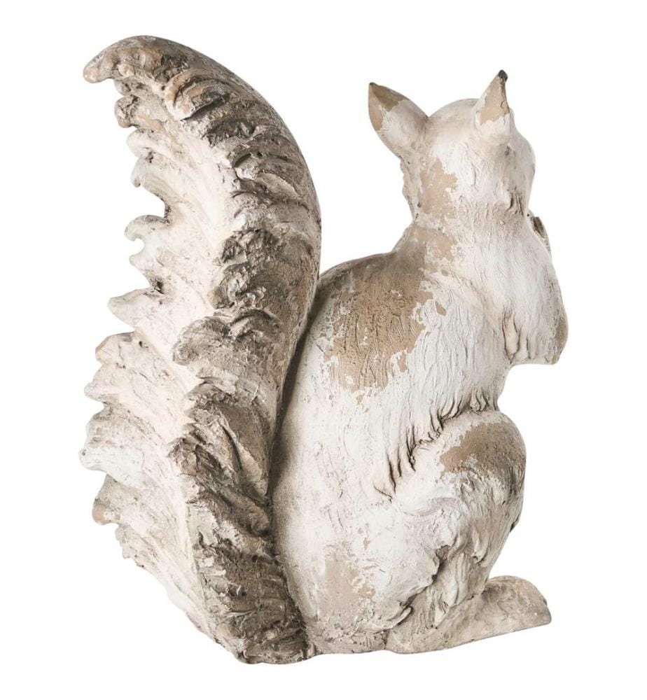 Gartenskulptur TURSI Eichhörnchen Beige