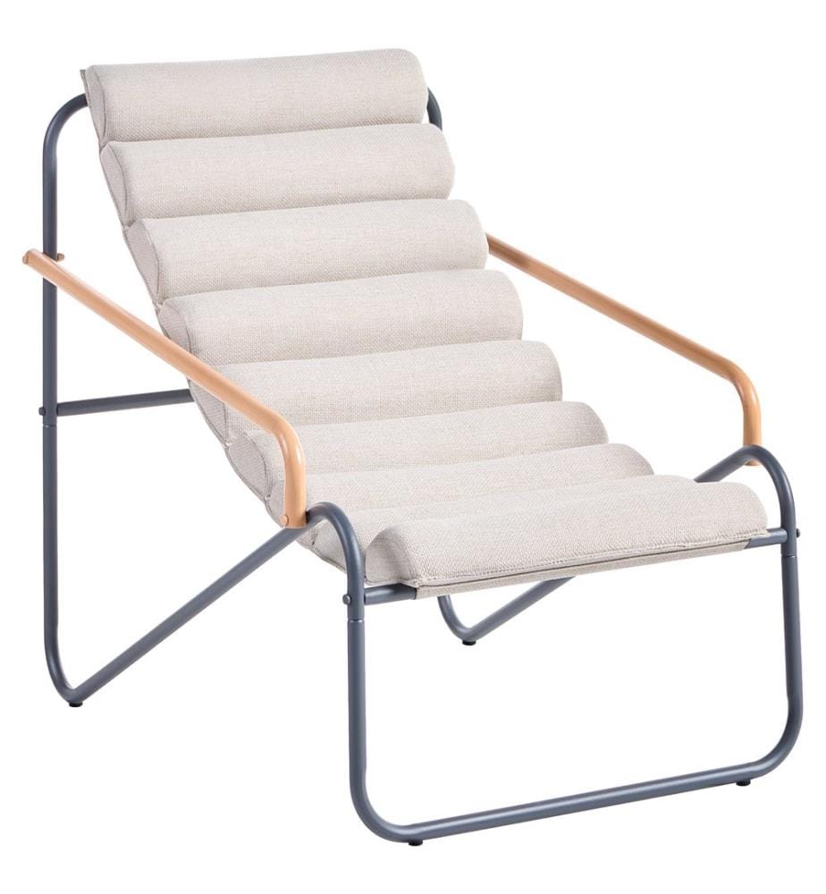 Lounge Set mit Tisch 2-Sitzer PASTO Metall Dunkelgrau