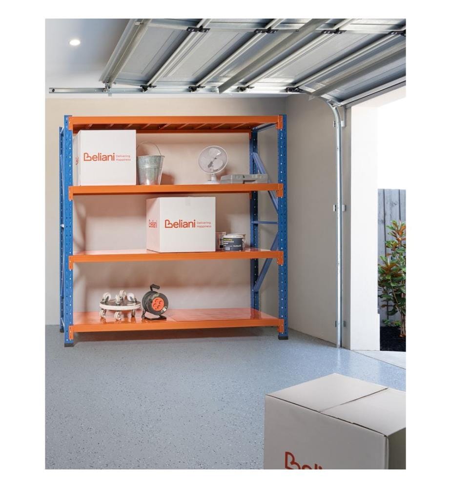 Garagenregal FIUGGI Metall 200 cm 60 cm Orange