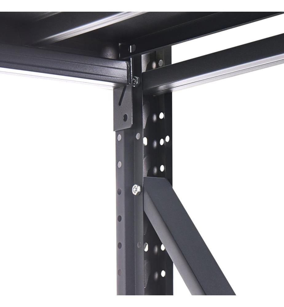 Étagères de garage FIUGGI Métal 200 cm 60 cm Noir