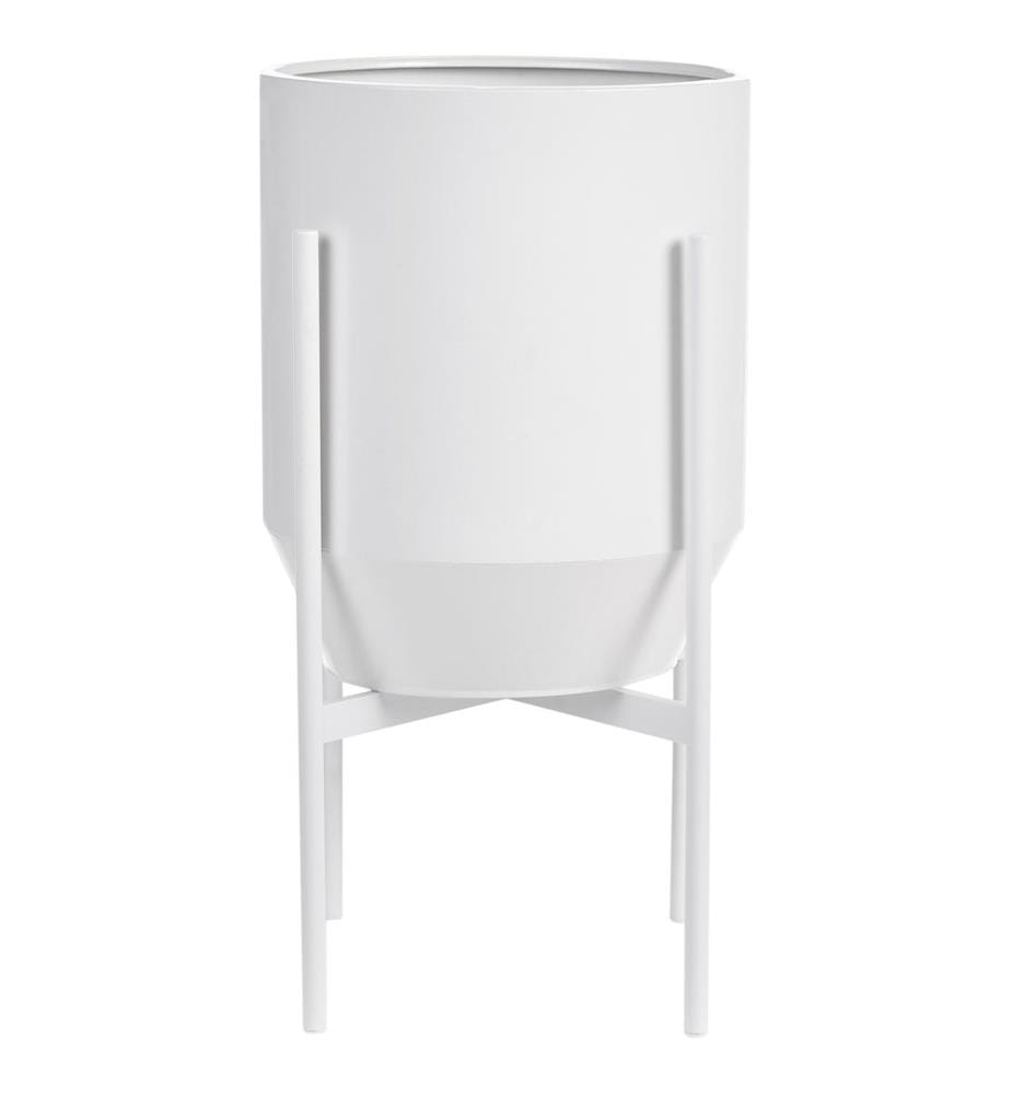 Blumentopf mit Beinen HYBRIDUM Metall 33 cm Weiss