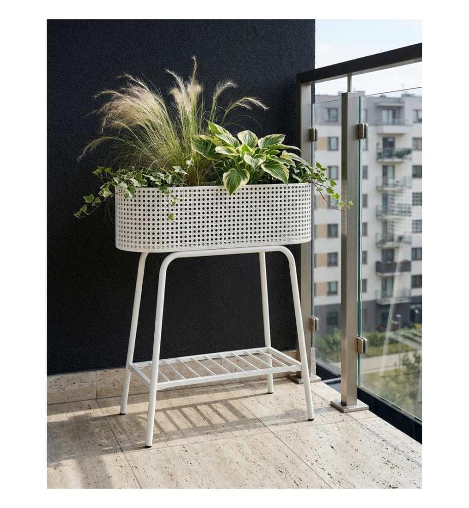 Support de pots LINNAEA Métal 60 cm Blanc