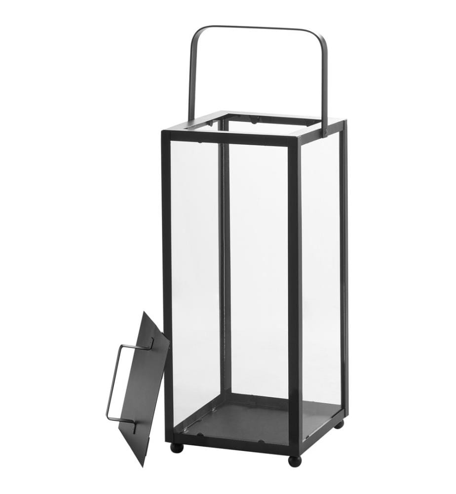 Laterne LEPAR Metall 53 cm Schwarz