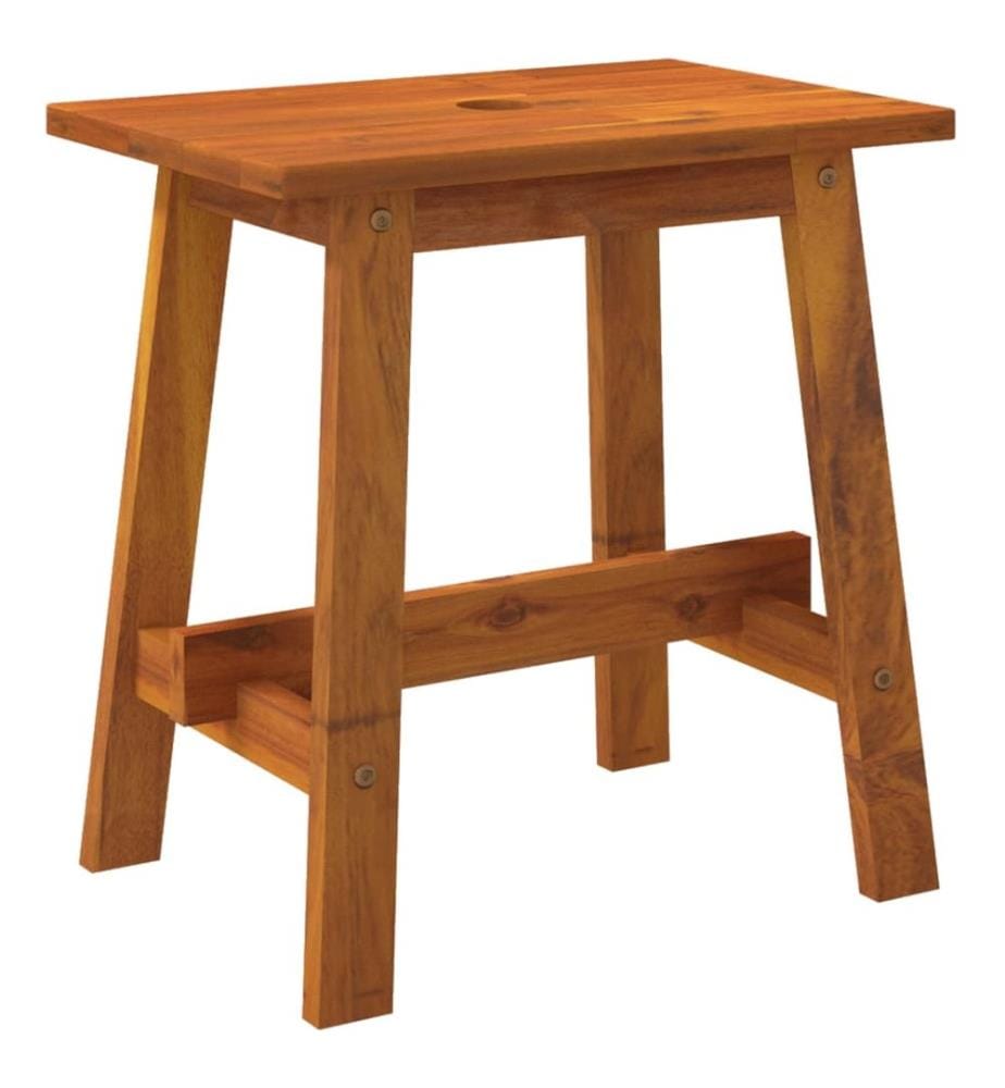 Tabouret 45x29x45 cm Rectangulaire Bois d'acacia solide