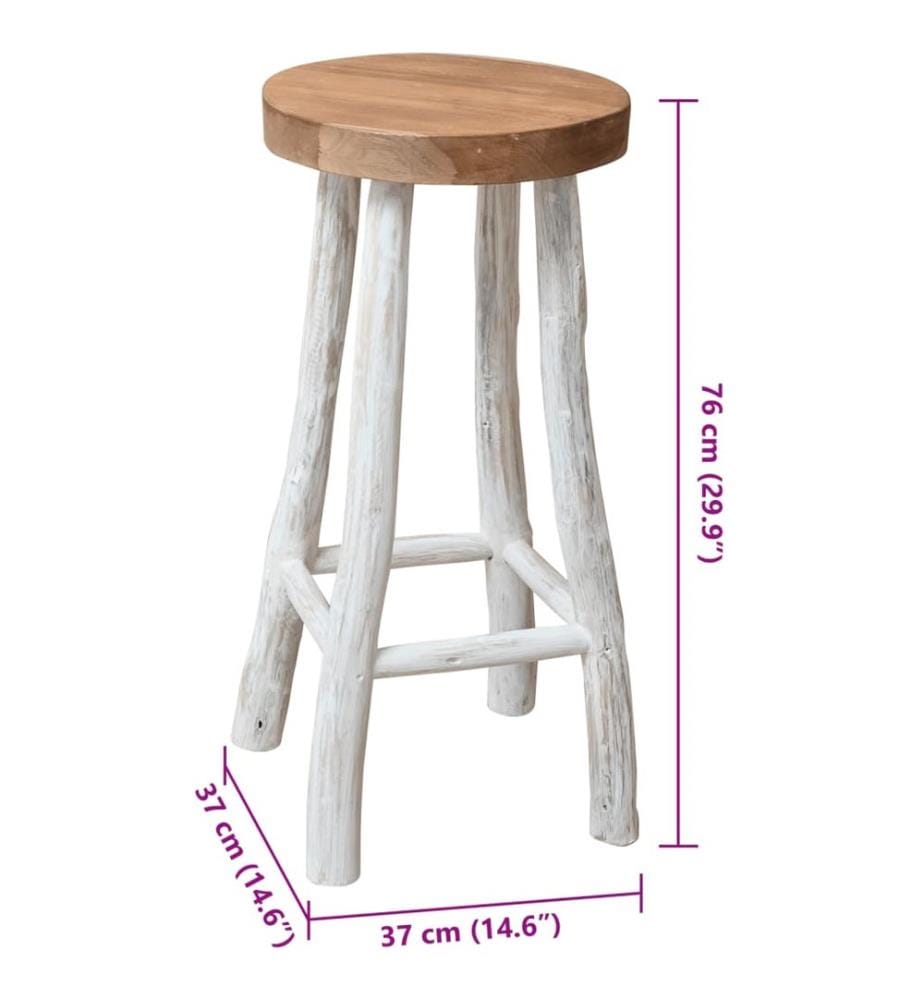 Barhocker Teak Massivholz