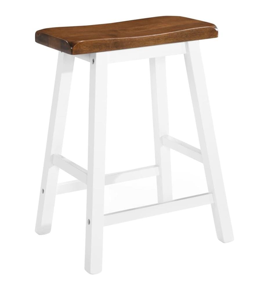 Barhocker 2 Stk. Massivholz