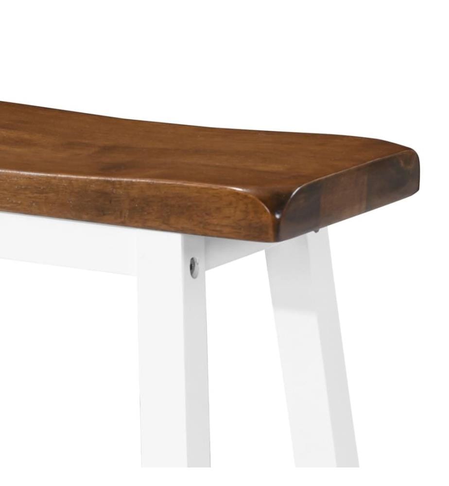 Barhocker 2 Stk. Massivholz