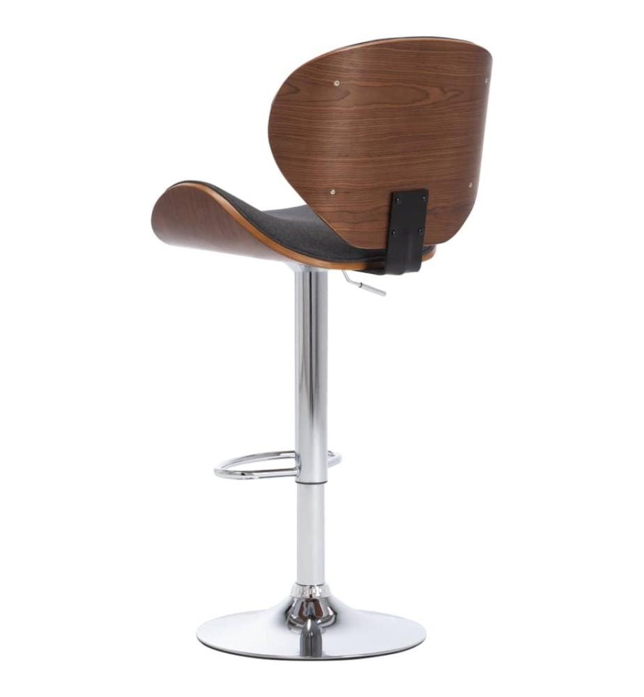 Barhocker Grau Stoff