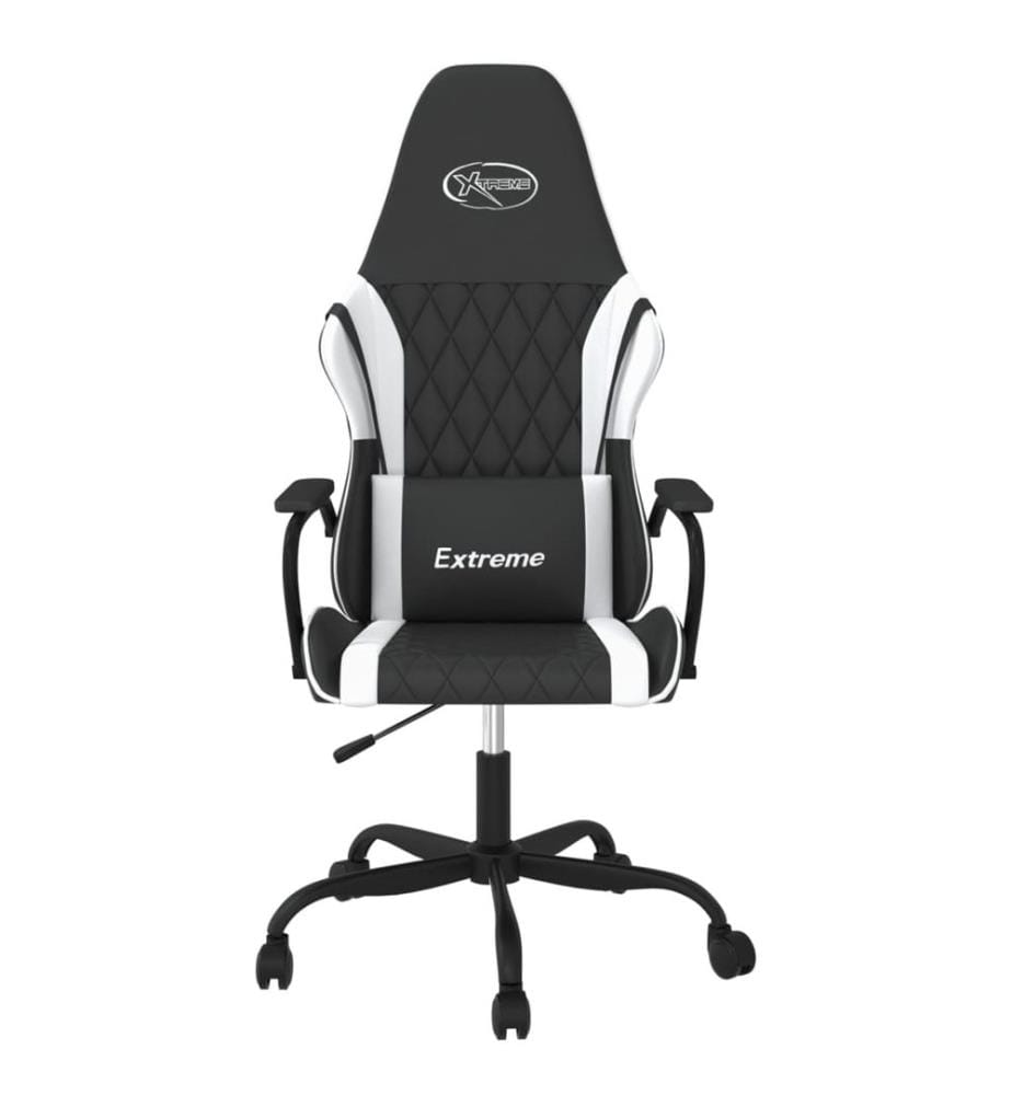 Chaise de jeu Noir et blanc Similicuir