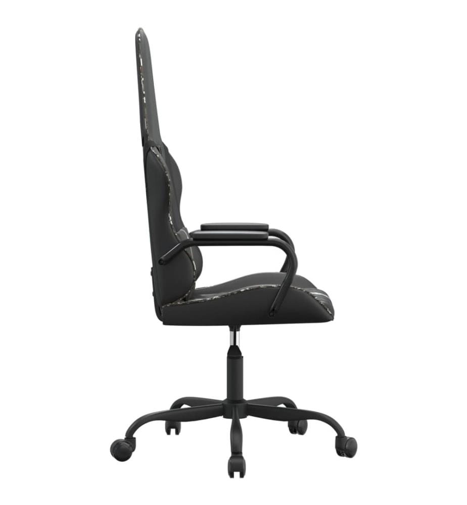 Chaise de jeu Noir et camouflage Similicuir