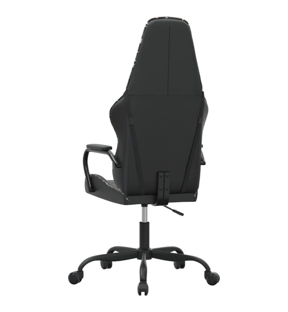 Chaise de jeu Noir et camouflage Similicuir