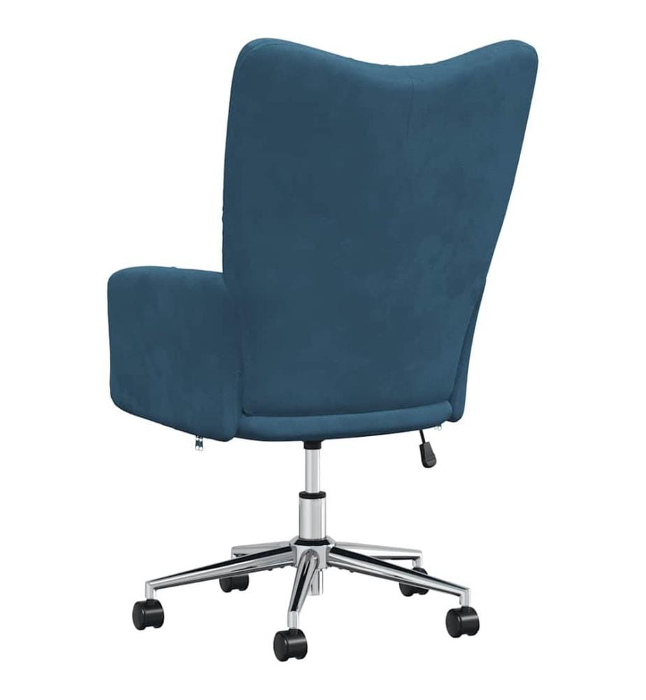 Relaxsessel Blau Samt