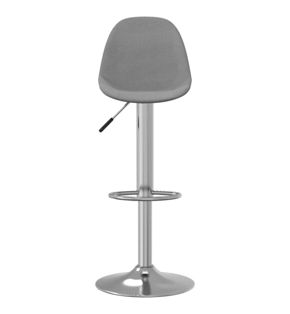 Barhocker 2 Stk. Grau Stoff