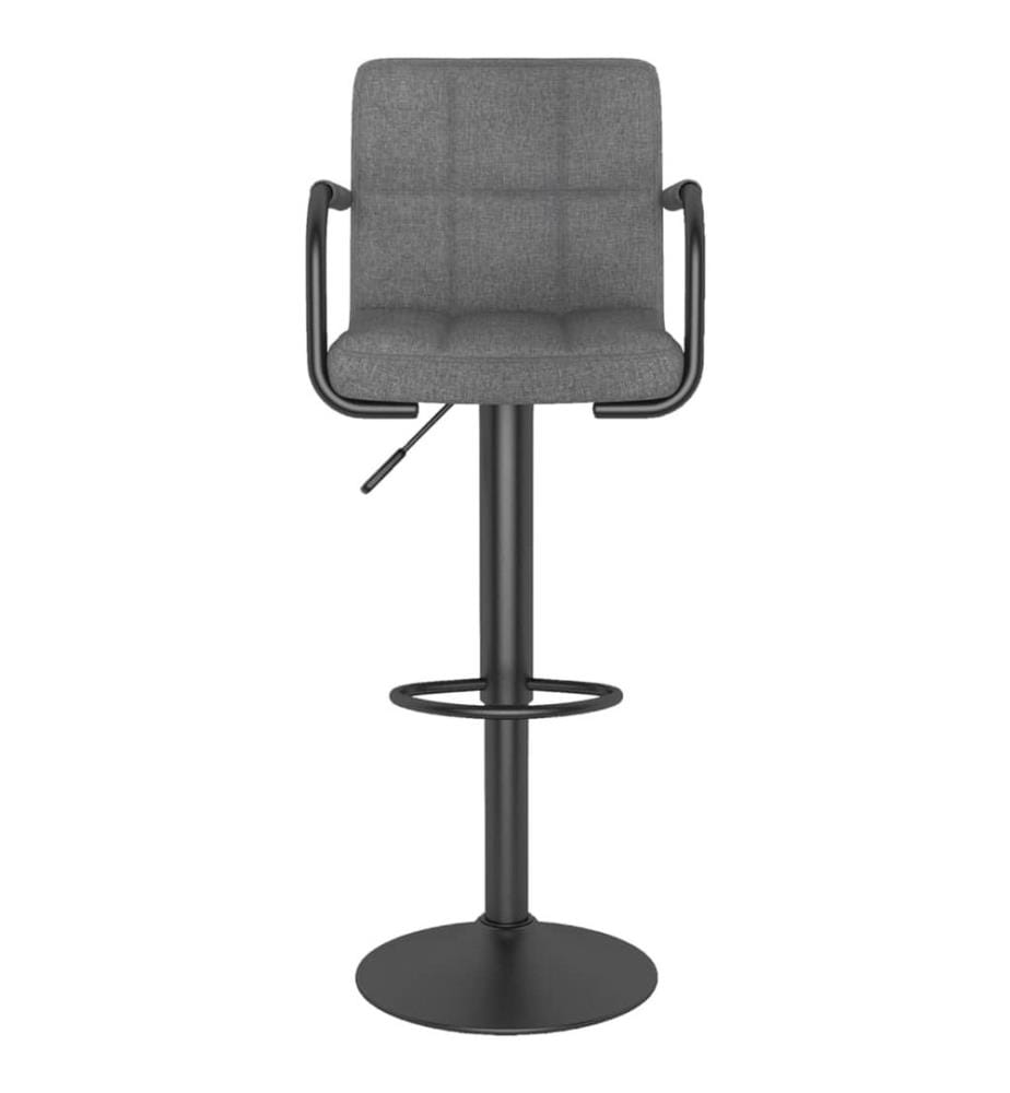 Barhocker Hellgrau Stoff
