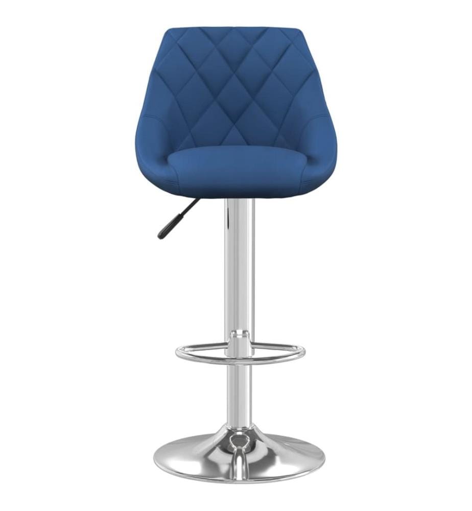 Barhocker Blau Samt