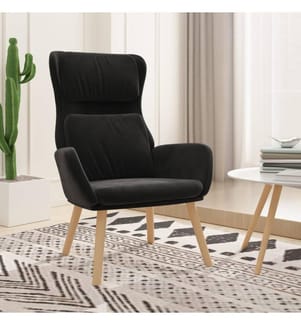 Relaxsessel Schwarz Samt