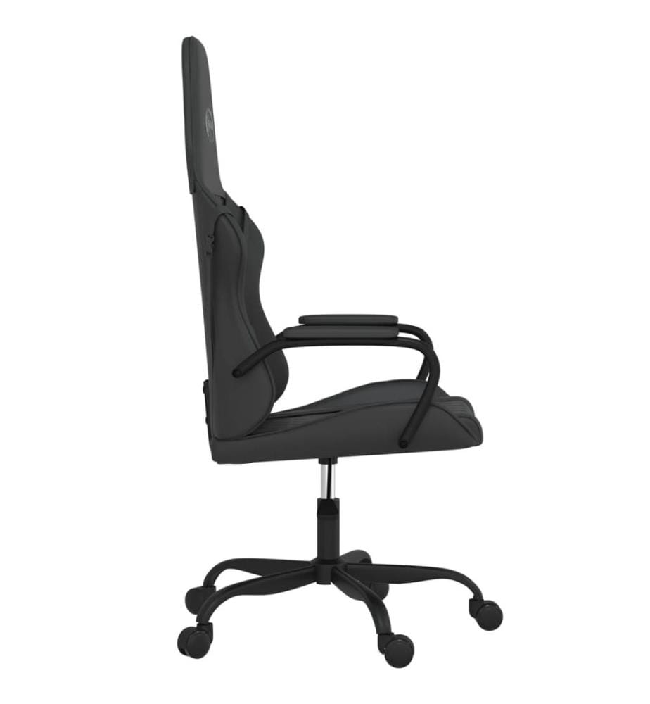 Gaming-Stuhl mit Massagefunktion Schwarz Kunstleder