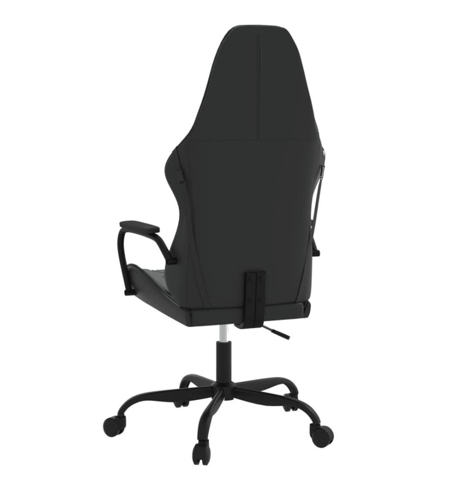 Gaming-Stuhl mit Massagefunktion Schwarz Kunstleder
