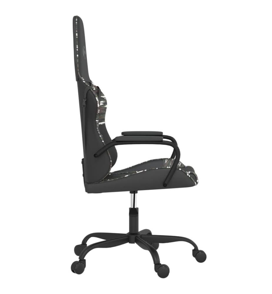Gaming-Stuhl mit Massagefunktion Schwarz Tarnfarben Kunstleder