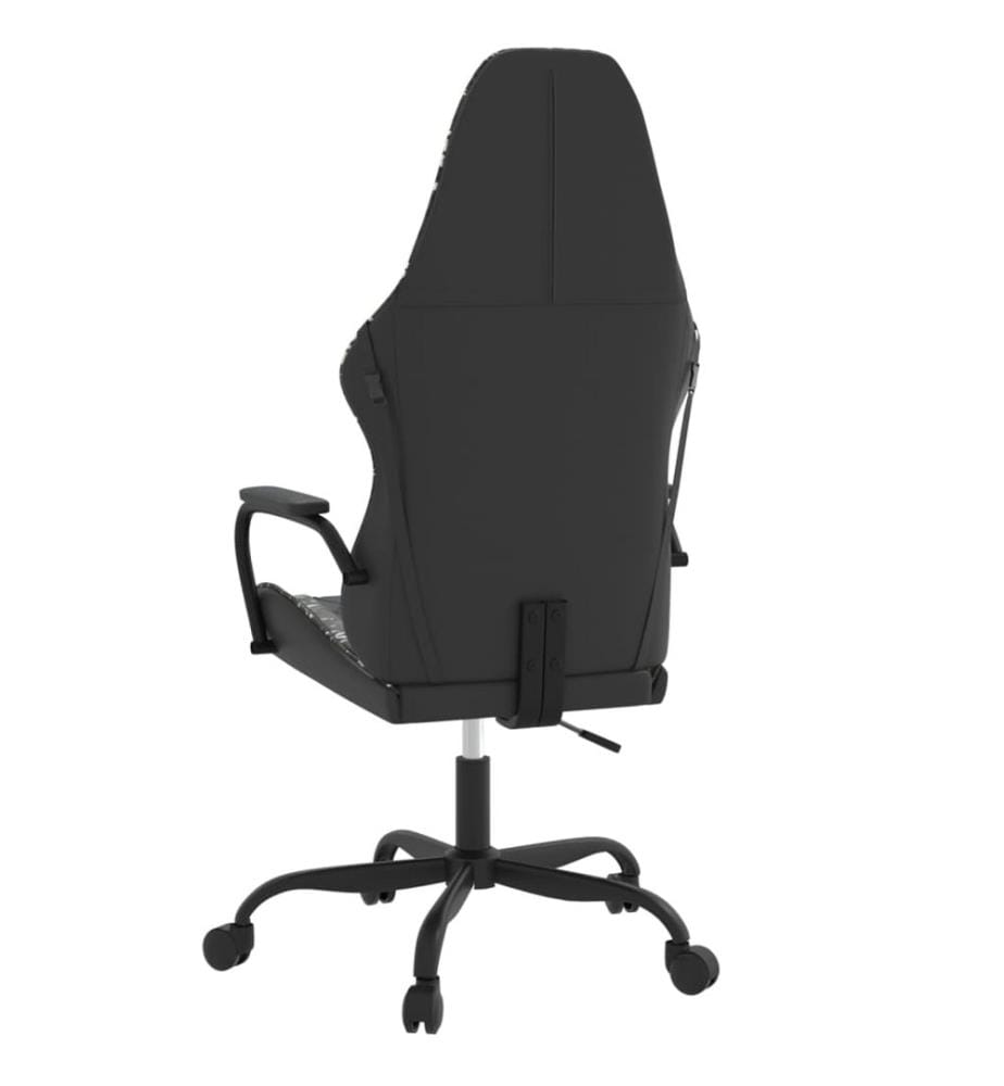 Gaming-Stuhl mit Massagefunktion Schwarz Tarnfarben Kunstleder
