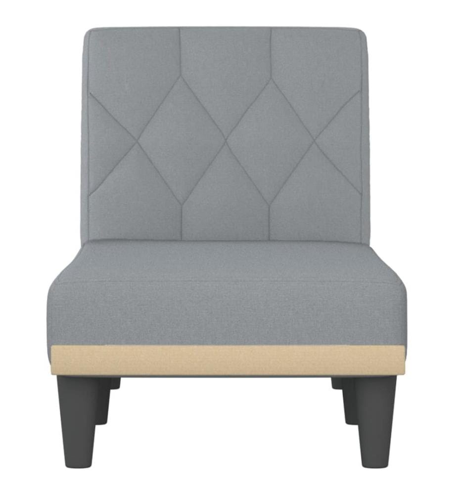 Chaiselongue Hellgrau Stoff