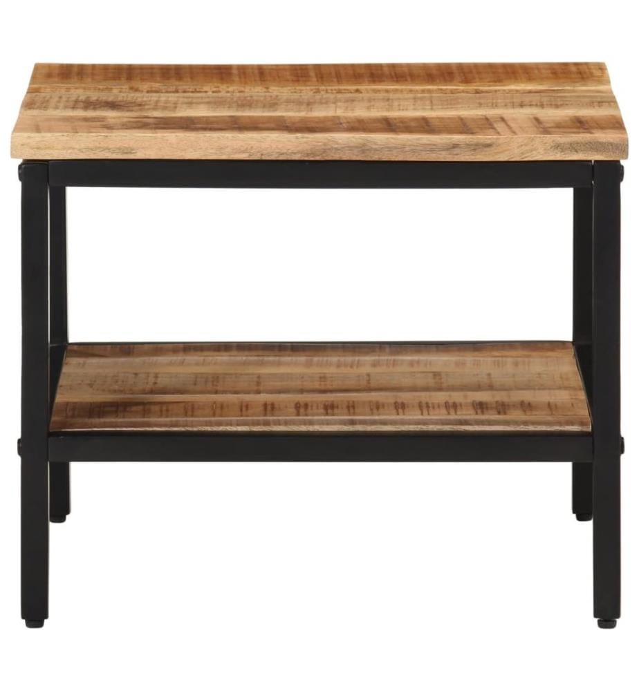 Table basse 45x45x35 cm bois de manguier massif brut