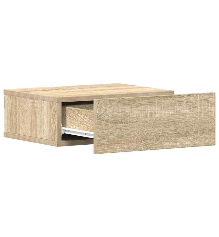 Hängender Nachttisch Sonoma-Eiche 40x30x15 cm Holzwerkstoff