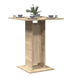 Table de bistro Chêne sonoma 60x60x75 cm Bois d'ingénierie