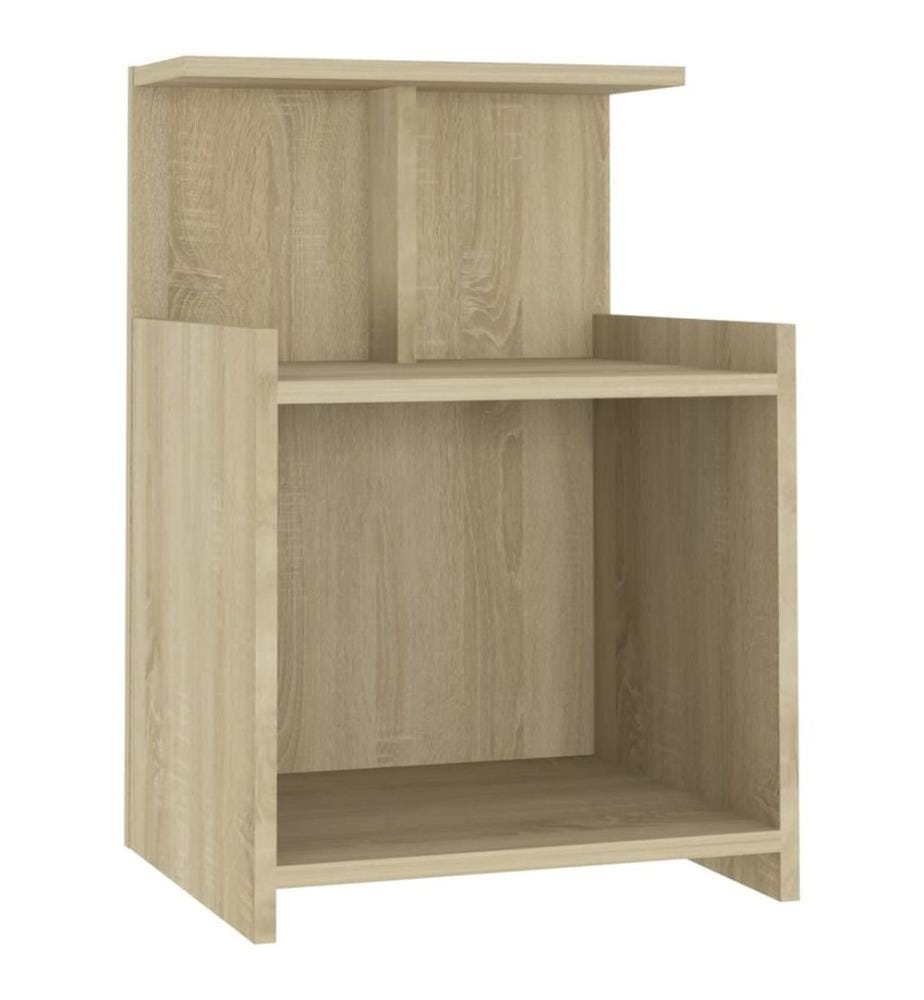 Nachttische 2 Stk. Sonoma-Eiche 40x35x60 cm Holzwerkstoff