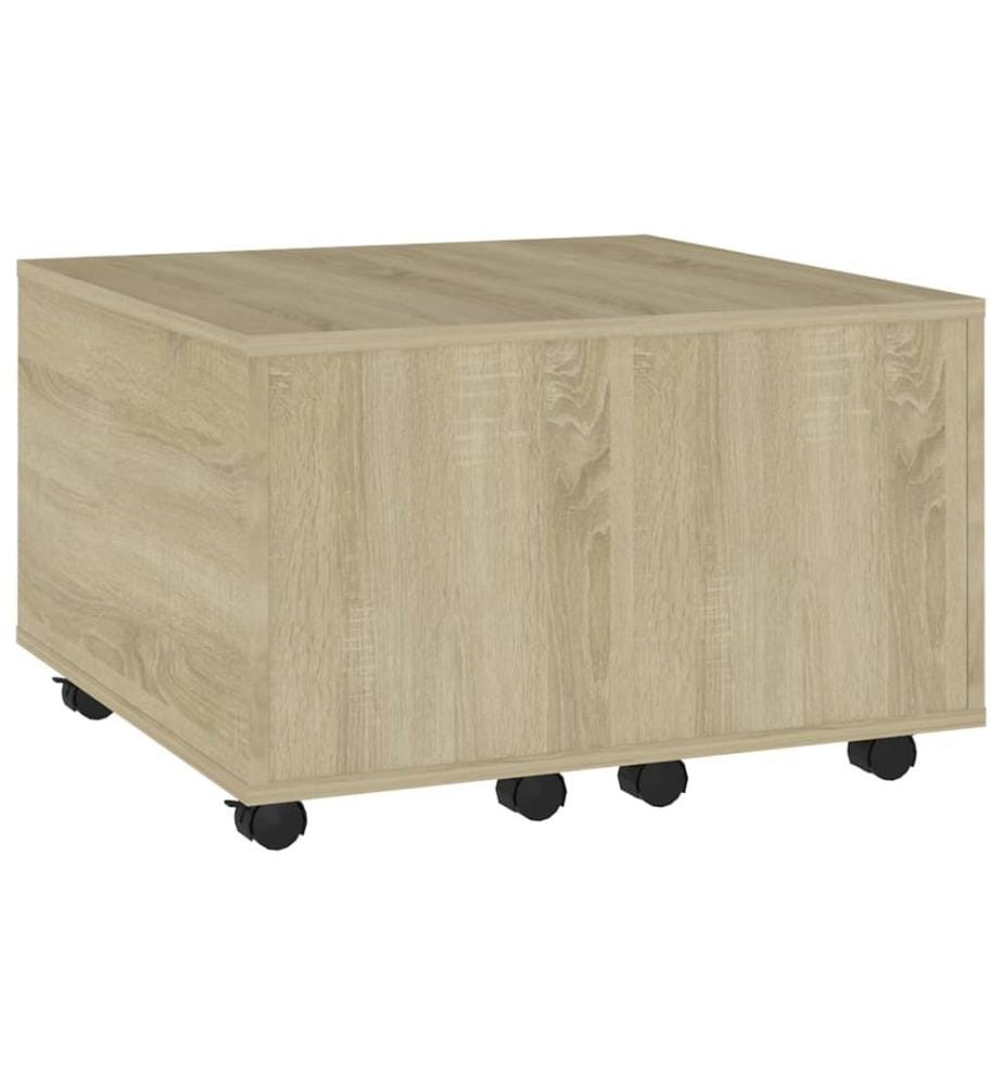 Couchtisch Sonoma-Eiche 60x60x38 cm Holzwerkstoff
