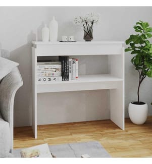 Konsolentisch Weiss 80x30x80 cm Holzwerkstoff