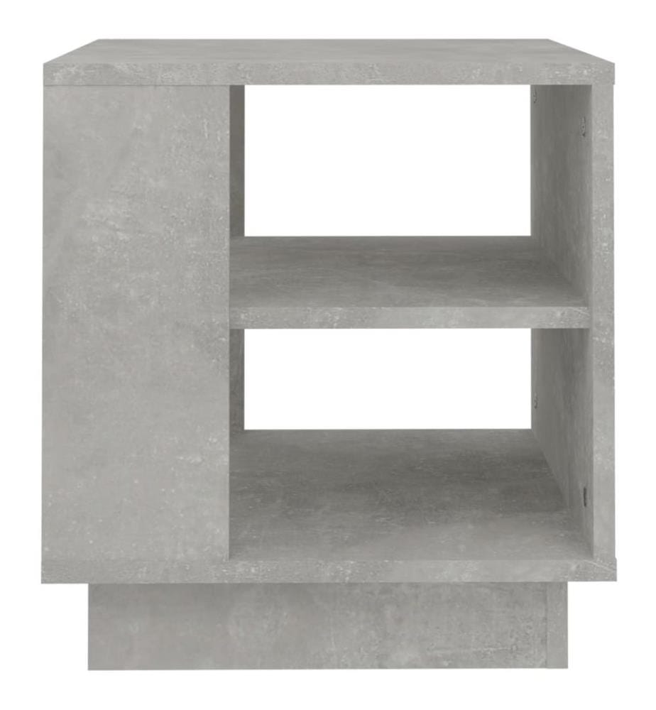 Table basse gris béton 40x40x43 cm bois d'ingénierie