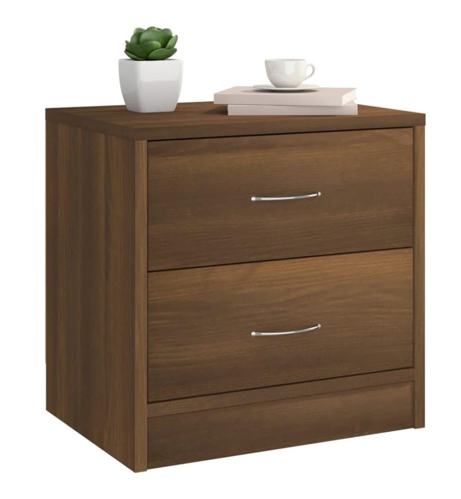 Nachttisch Braun Eichen-Optik 40x30x40 cm Holzwerkstoff