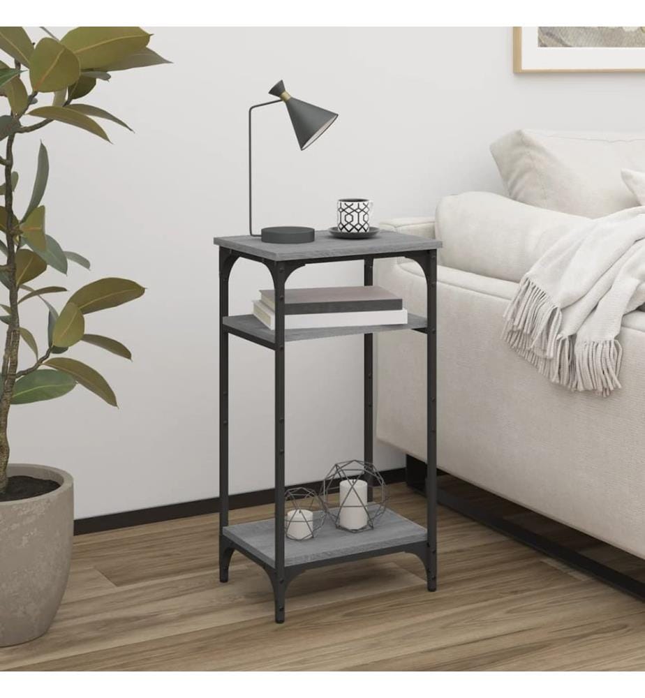 Table d'appoint Sonoma gris 40x30x75 cm Bois d'ingénierie