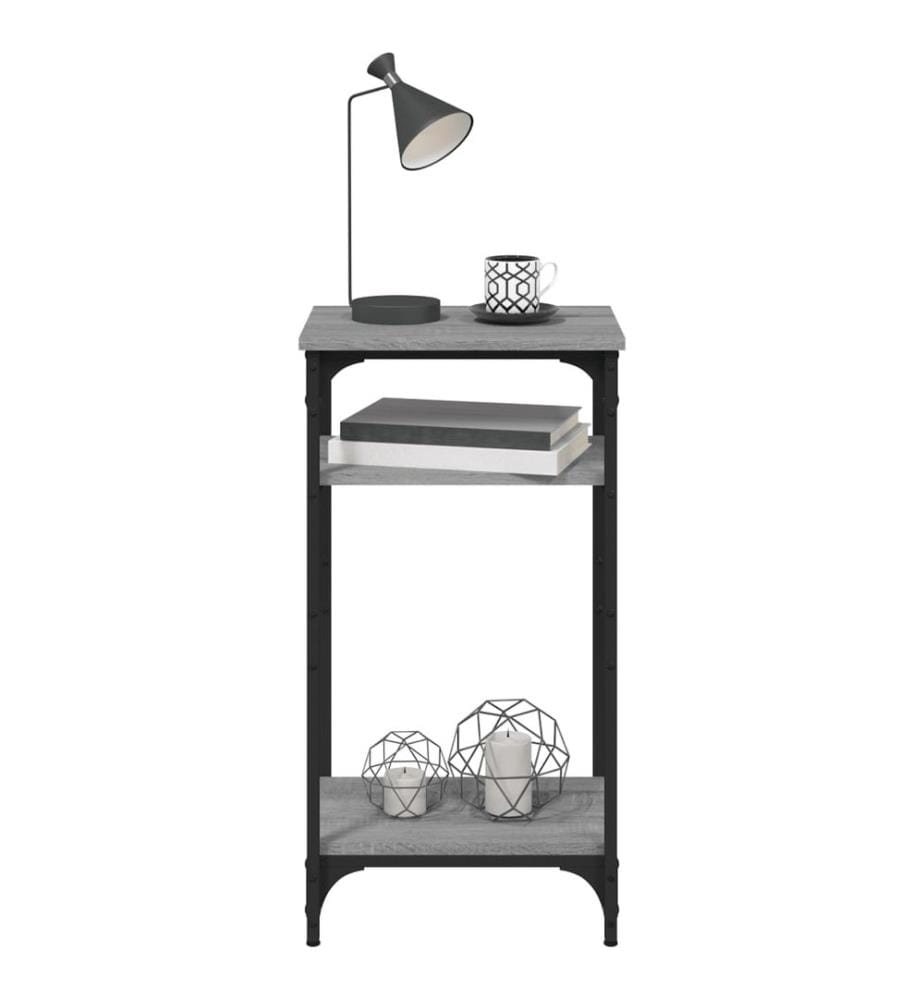 Table d'appoint Sonoma gris 40x30x75 cm Bois d'ingénierie