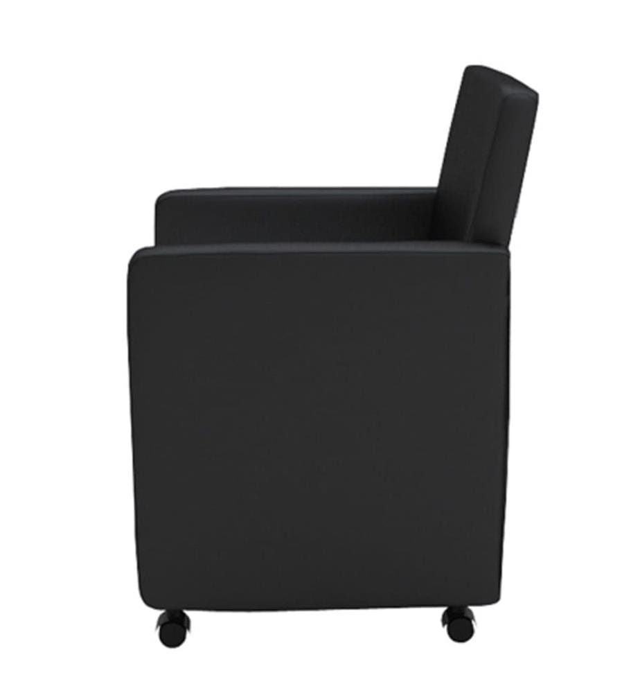Esszimmerstühle 4 Stk. Schwarz Kunstleder