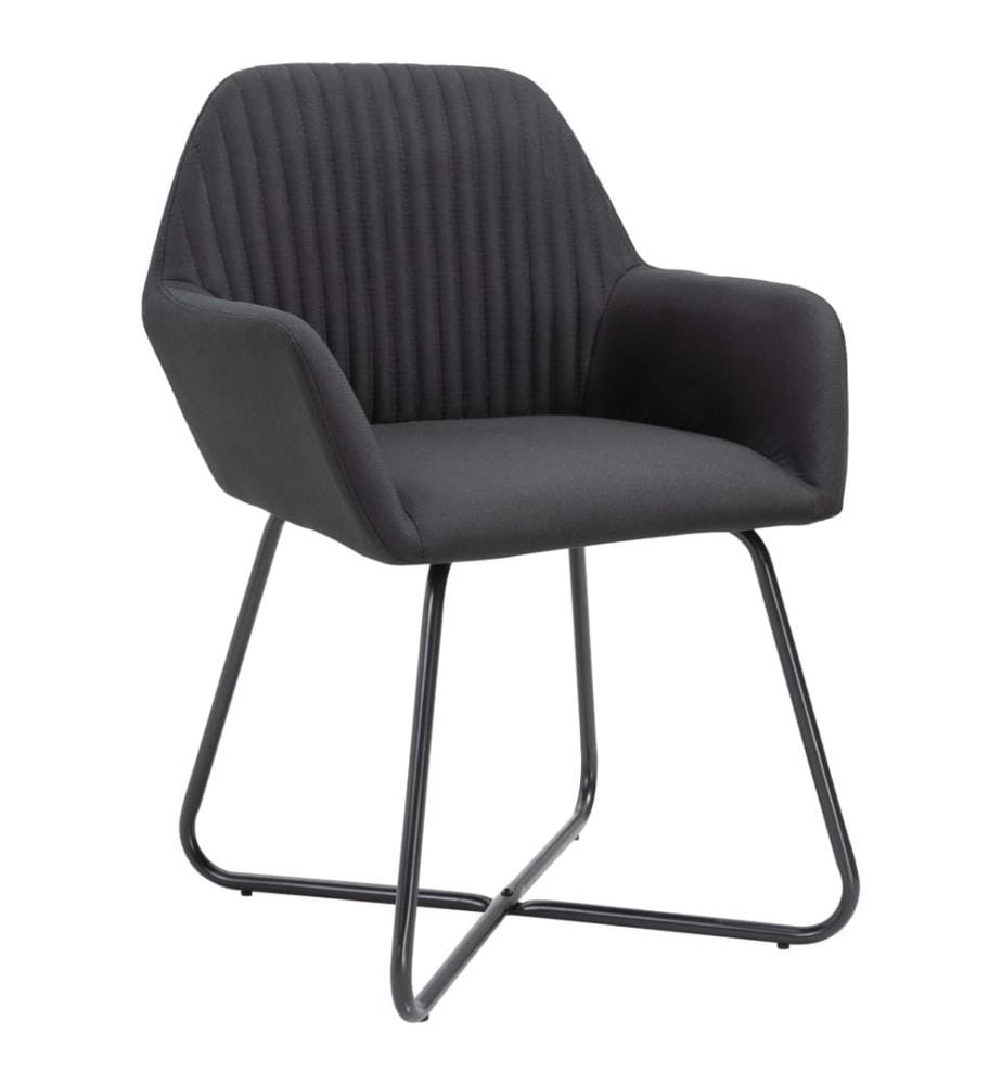 Esszimmerstühle 4 Stk. Schwarz Stoff