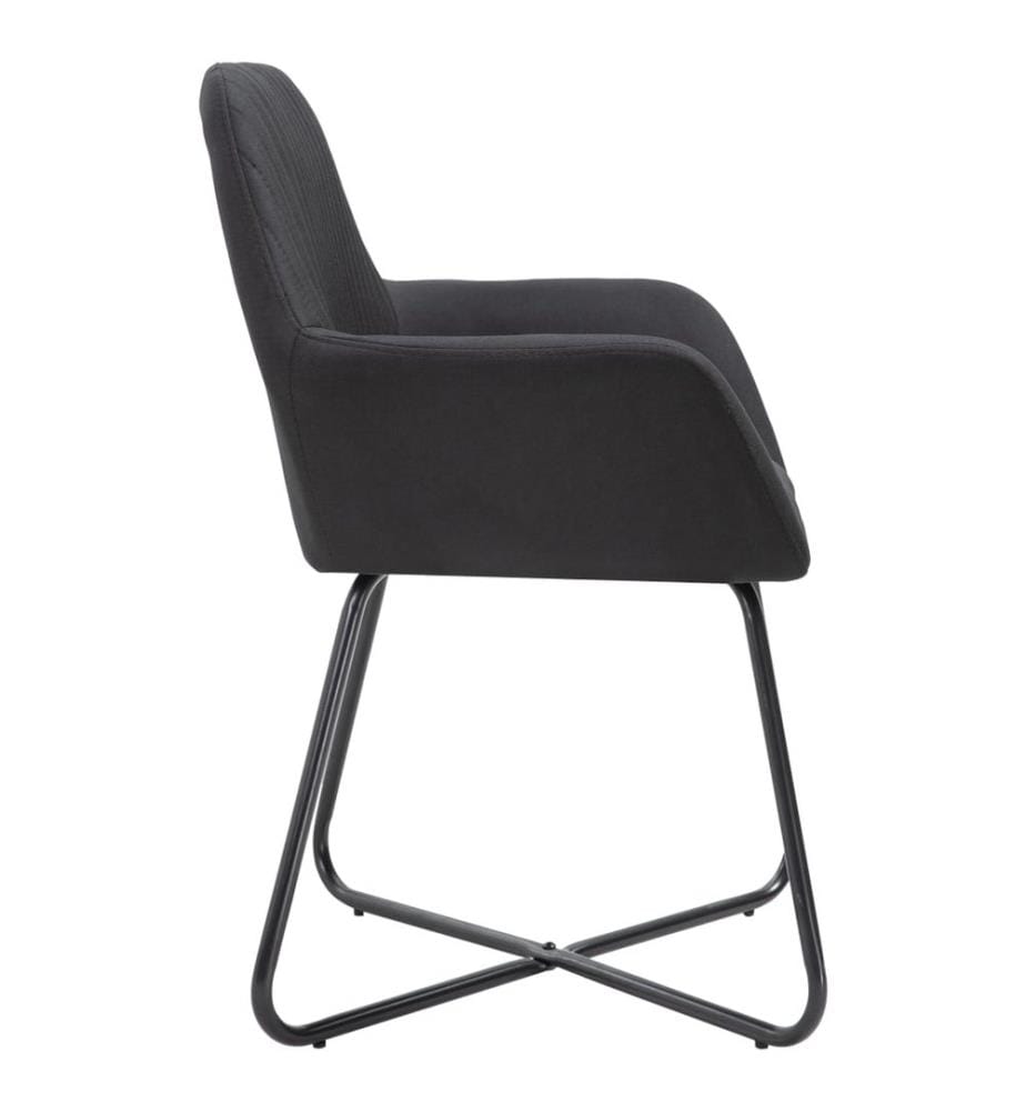 Esszimmerstühle 4 Stk. Schwarz Stoff