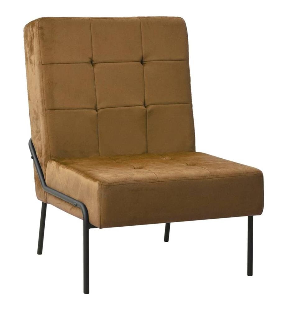 Relaxstuhl 65x79x87 cm Braun Samt